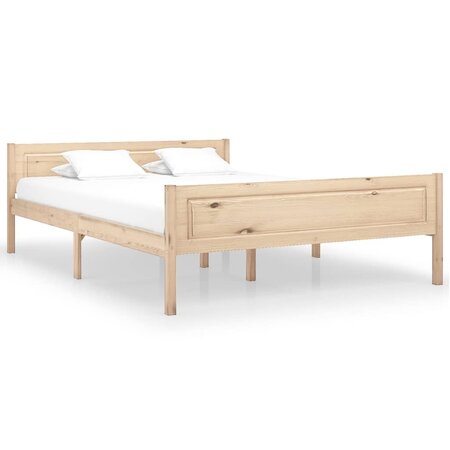 vidaXL Cadre de lit Bois de pin massif 120x200 cm
