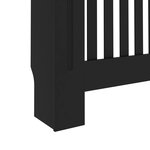 vidaXL Cache-radiateur Noir 112x19x81 cm MDF