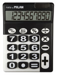 Calculatrice noire 10 chiffres grandes touches