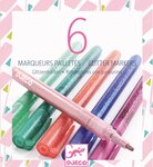 6 marqueurs pailletes sweet
