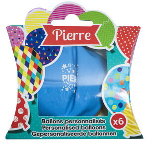 Ballons de baudruche prénom Pierre