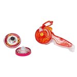Infinity nado  toupie lumineuse avec lanceur fiery dragon - nouvelle toupie nado lumineuse empilable avec lanceur et anneau en méta