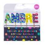 Bougies d'anniversaire ambre