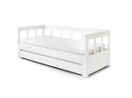 PINO Lit extensible Blanc + Lit gigogne
