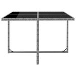 vidaXL Salon de jardin 9 Pièces avec coussins Résine tressée Anthracite