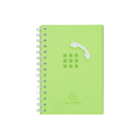 Répertoire / carnet d'adresses 9 x 13 cm - linicolor vert