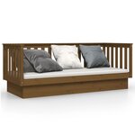 vidaXL Lit de jour Marron miel 75x190 cm Bois de pin massif