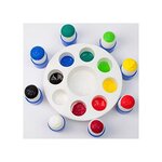Palette de peinture à 8 alvéoles profondes avec 8 pinceaux pochoirs CLÉOPÂTRE