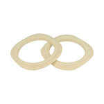 Bracelet en bois Lucy carré 3mm 2 pièces
