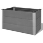 vidaXL Lit surélevé de jardin WPC 100 x 50 x 54 cm Gris