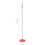 vidaXL Balançoire à plaque 200 cm Rouge