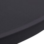 vidaXL Housses de table extensible 4 Pièces 80 cm Anthracite