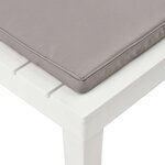 vidaXL Salon de jardin 5 Pièces Plastique Blanc