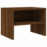 vidaXL Tables de chevet 2Pièces Chêne marron 40x30x30cm Bois d'ingénierie