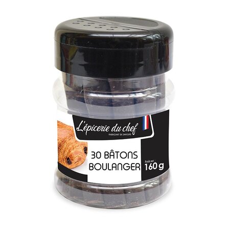 30 Bâtons de boulanger chocolat noir 160 g