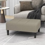 vidaXL Repose-pied Gris clair 78x56x32 cm Velours