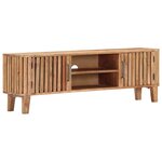 vidaXL Meuble TV 130 x 30 x 45 cm Bois d'acacia massif