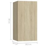 vidaXL Ensemble de meuble TV 5 Pièces Chêne sonoma Aggloméré