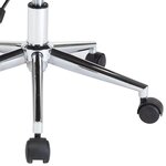 vidaXL Chaise pivotante à dîner Crème Bois courbé et similicuir