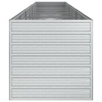 vidaXL Lit surélevé de jardin 480x80x77 cm Acier galvanisé Argenté