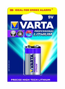 Pile bloc 9 v lithium 'professional lithium' varta