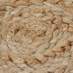 vidaXL Tapis Design tressé Jute 180 cm Rond