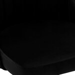 vidaXL Chaises à manger lot de 4 Noir Velours