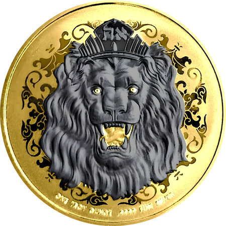 Pièce de monnaie en Argent 2 Dollars g 31.1 (1 oz) Millésime 2023 ROARING LION