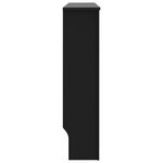 vidaXL Cache-radiateur Noir 112x19x81 cm MDF