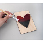 Lettre en bois O  FSC Mixed Credit  noir  10 5x14 8cm