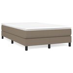 vidaXL Sommier à ressorts de lit Taupe 120x200 cm Tissu