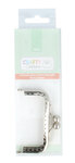 Fermoir pour porte-monnaie 8cm argenté rectangle