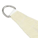 vidaXL Voile de parasol Tissu Oxford triangulaire 3 5x3 5x4 9 m Crème