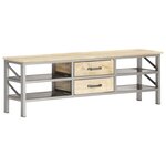 vidaXL Meuble TV 120x30x40 cm Bois massif de manguier