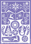 Pochoir de maquillage pour enfant Reine des neiges