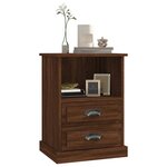 vidaXL Tables de chevet 2 Pièces chêne marron 43x36x60 cm