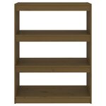 vidaXL Bibliothèque/Séparateur de pièce Marron miel 80x30x103 5 cm Pin