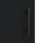 vidaXL Buffet haut Noir 34 5x34x180 cm Bois d'ingénierie