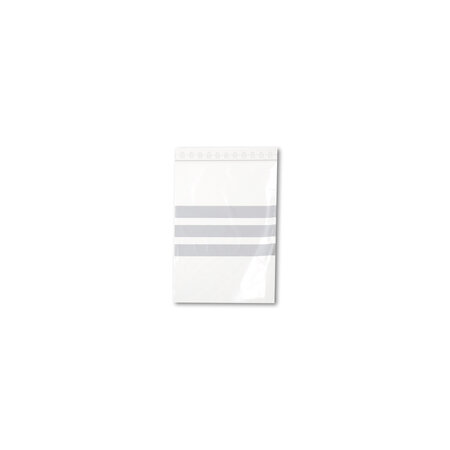Lot de 1000 sachets plastiques à fermeture zip 160x220mm + 3 bandes blanches