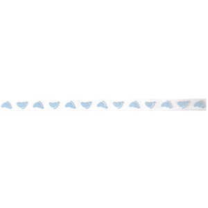Ruban organdi Bleu clair Pas du bébé 10 mm Au mètre