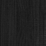 vidaXL Jardinière Noir 70x31x70 cm Bois de pin massif