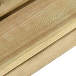 vidaXL Banc de jardin 90 cm Bois de pin imprégné