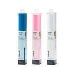 3 vinyles permanents 91 x 33 cm - bleu  blanc  rose clair