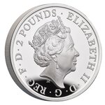Pièce de monnaie 2 Pounds Royaume-Uni 2021 1 once argent BE – Les Bêtes de la reine