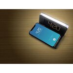 HCG018Qi/b Radio reveil  avec chargeur rapide Qi sans fil et sortie USB
