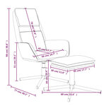 vidaXL Chaise de relaxation avec tabouret Rose Velours