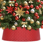 vidaXL Jupe de sapin de Noël Rouge Ø65x19 5 cm