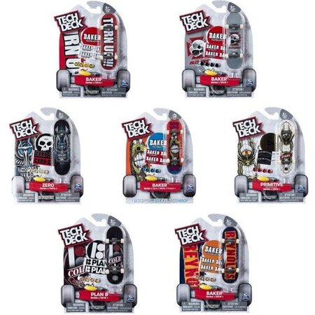 Finger skate - tech deck - pack 1 finger skate - 6028846 - authentique planches a roulettes a customiser 96 mm - modele aléatoire