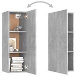 vidaXL Meubles TV 2 Pièces Gris béton 30 5x30x90 cm Aggloméré