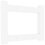 vidaXL Ensemble de meubles TV 8 Pièces Blanc brillant Bois d'ingénierie